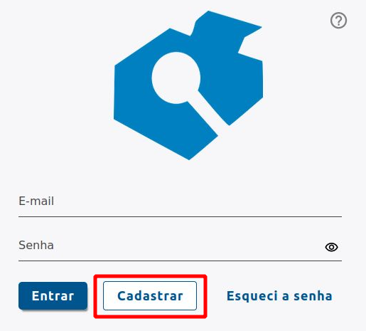 Captura de tela da página de boas-vindas preenchida com dados de exemplo e chamando a atenção para o botão &ldquo;Inscreva-se&rdquo;.
